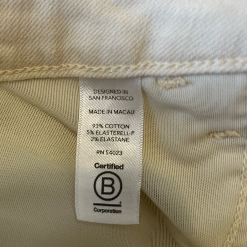 Athleta Flex High Rise straight Leg Ankle Jean in bone size 10 - Picture 6 of 9